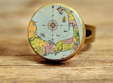 Vintage Glass Dome Ring