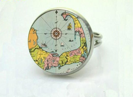 Vintage Glass Dome Ring