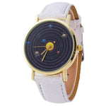 Leather Band Analog Wrist Watch