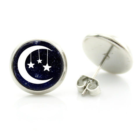 Nebula Art Stud Earrings