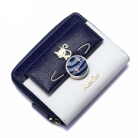 Cute Cartoon Fox Embroidery Planet Purse