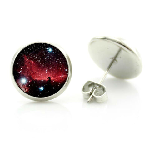 Nebula Art Stud Earrings