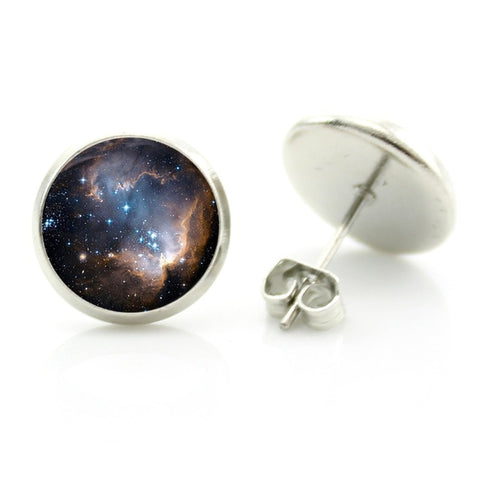 Nebula Art Stud Earrings