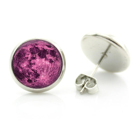 Nebula Art Stud Earrings