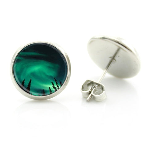 Nebula Art Stud Earrings