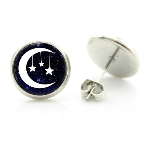 Nebula Art Stud Earrings