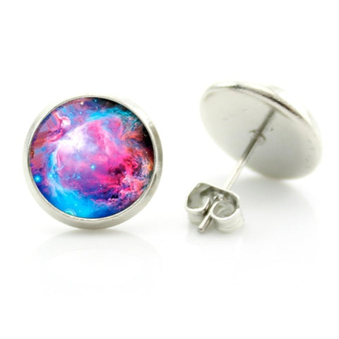 Nebula Art Stud Earrings