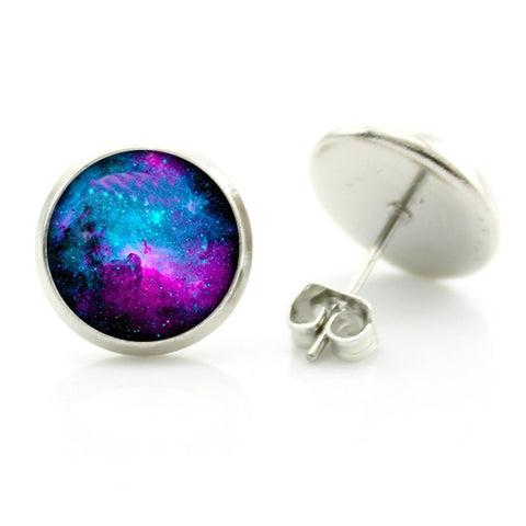 Nebula Art Stud Earrings