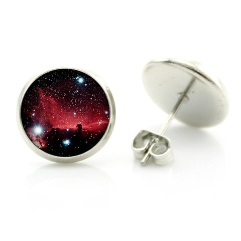 Nebula Art Stud Earrings