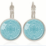 Vintage Aztec Calendar Earring